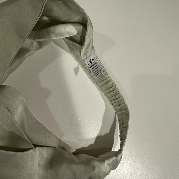 Grace Eleyae turban style silk headband - Light Green - Picture 2 of 4